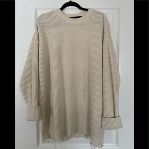 Filles a Papa Distressed Tunic Sweater